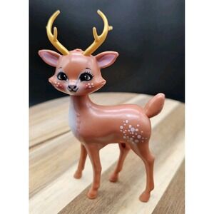Vintage Plastic Reindeer Figurine Retro Design Christmas Decor